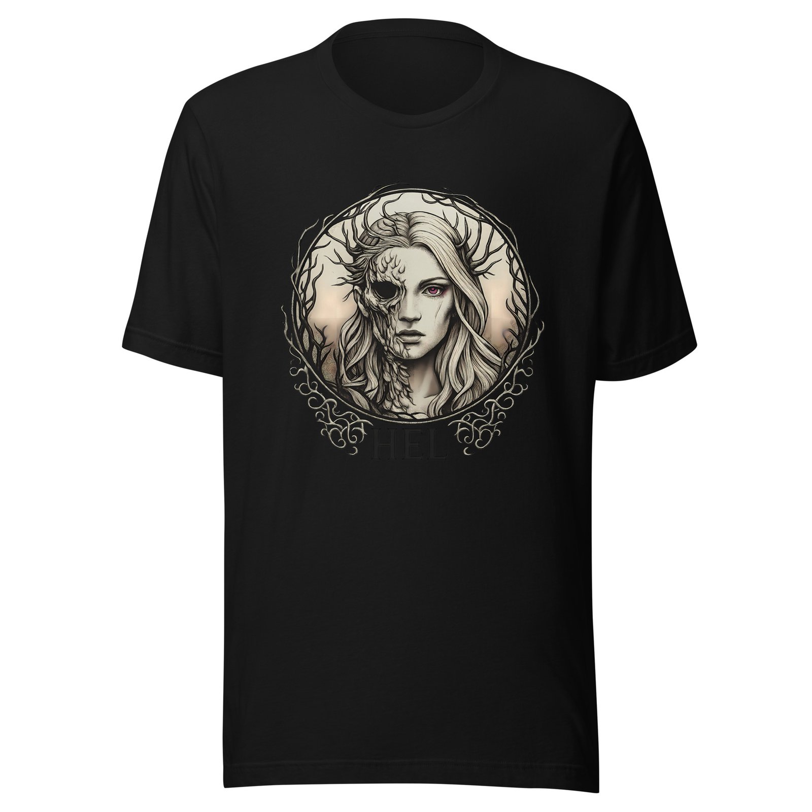 Goddess Hel T-Shirt | Dark Fantasy Norse Mythology Art Tee