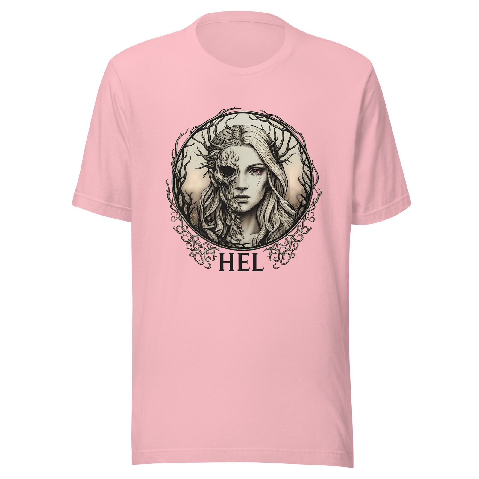 Goddess Hel T-Shirt | Dark Fantasy Norse Mythology Art Tee - Image 2