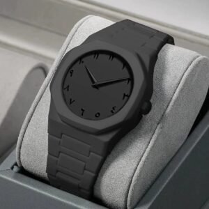 Matte Black Arabic Dial Luxury Watch