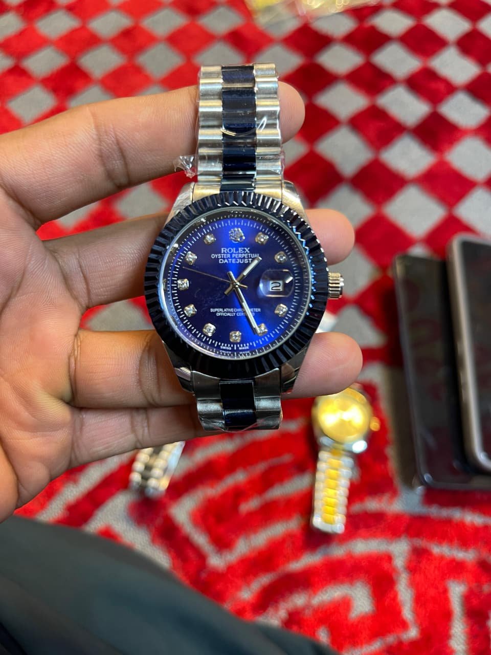Rolex Automatic Datejust – Royal Blue & Charcoal Black Edition