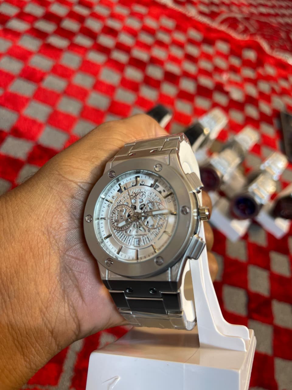 HB Signature Series – Luxury Transparent Skeleton Dial Men's Watch