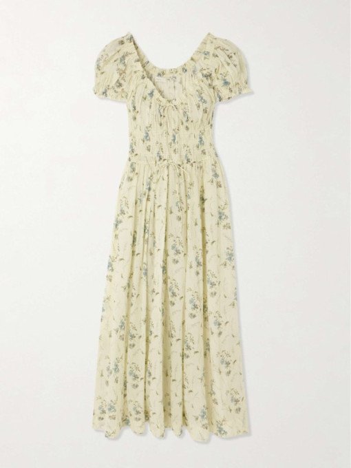 Taylor Swift Floral yellown Dress NYC 2026