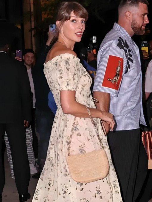 Taylor Swift Floral yellow Dress NYC