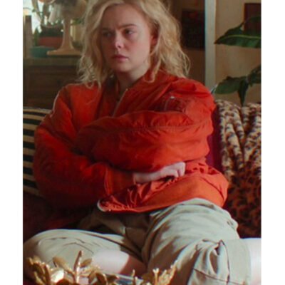 Elle Fanning Bomber Jacket
