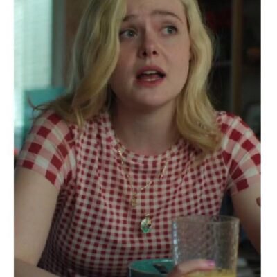 Margos Got Money Troubles Elle Fanning Pink Red T-Shirt s1