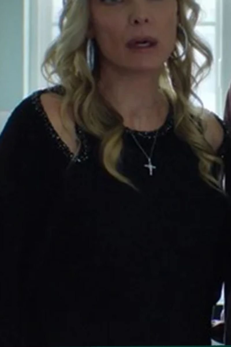Michelle Pfeiffer Cut Out Sweater