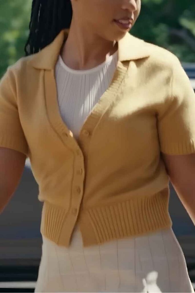 Chloe Bailey Yellow Cardigan
