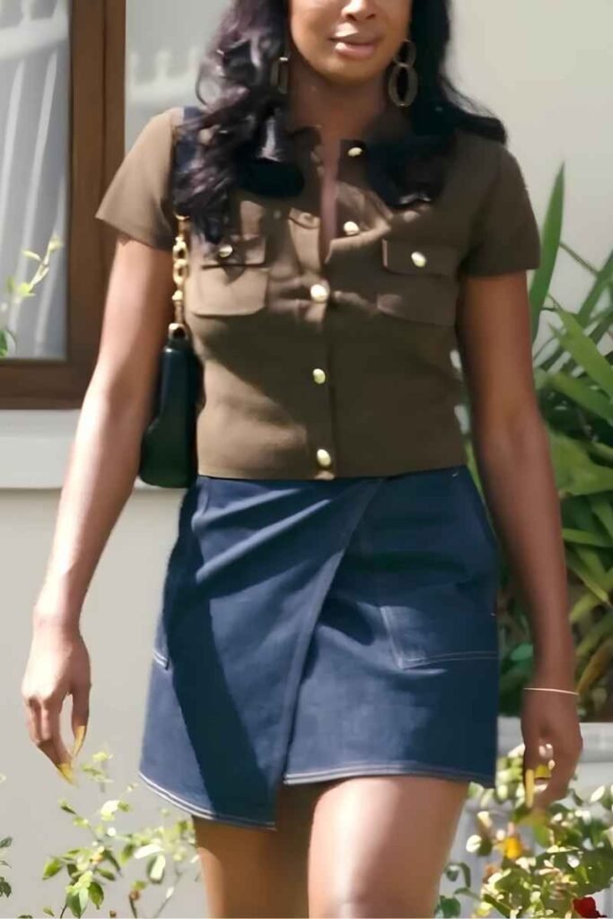 Coco Jones Khaki Green Cardigan