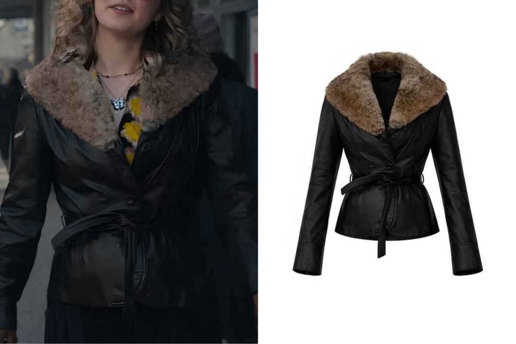 Haley Lu Richardson Shearling Leather Jacket
