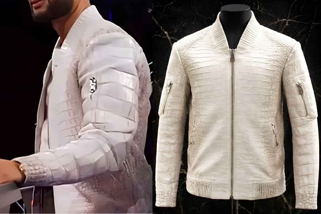John Legend Crocodile Leather Jacket
