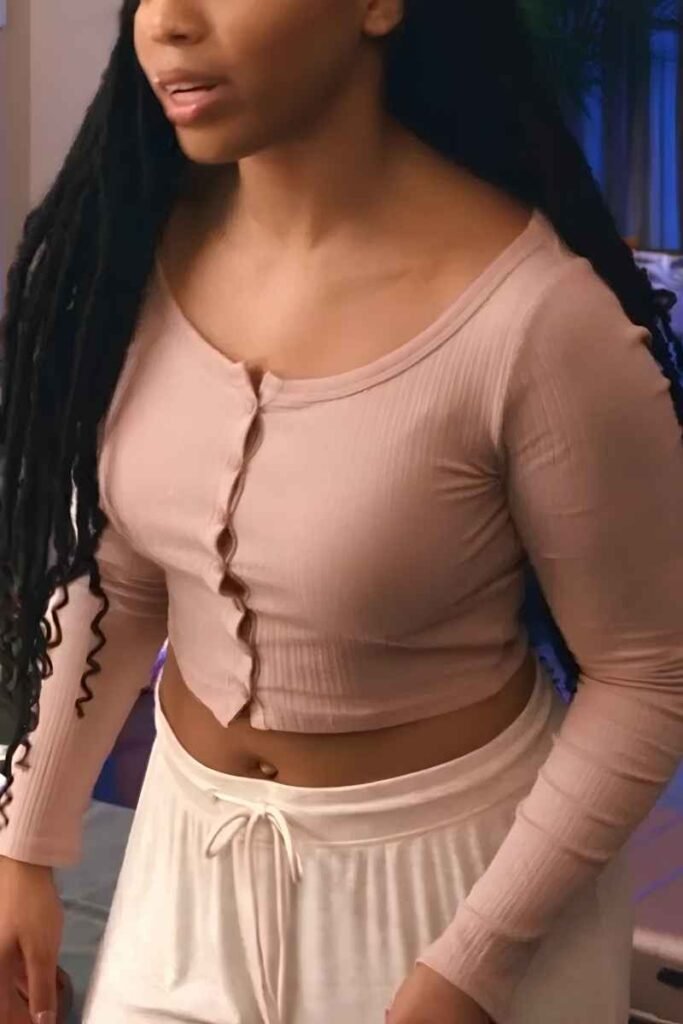 Laila Pink Ribbed Top