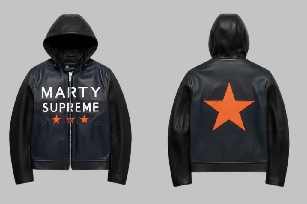 Marty Supreme Hooded Leather Jacket
