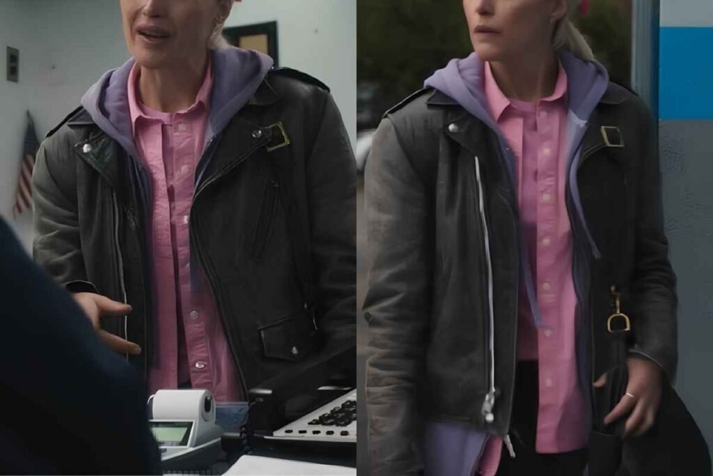 Rose Byrne Gray Leather Jacket