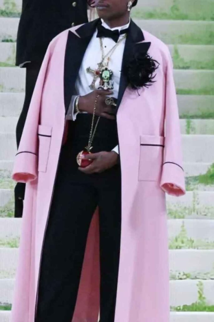 ASAP Rocky Pink Coat