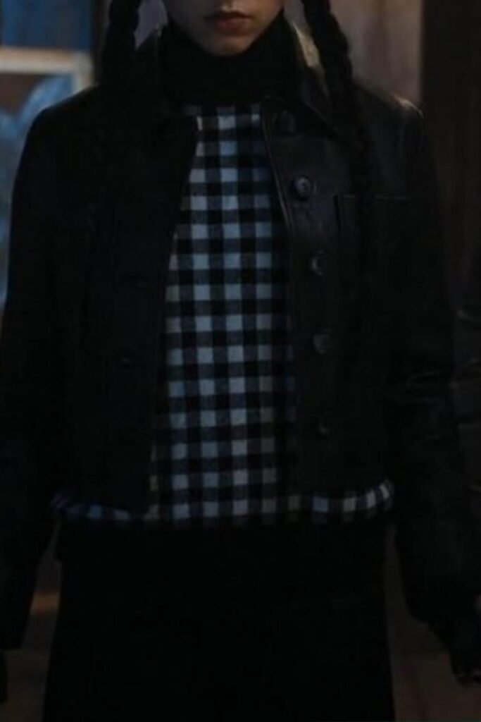 Addams Black Leather Jacket