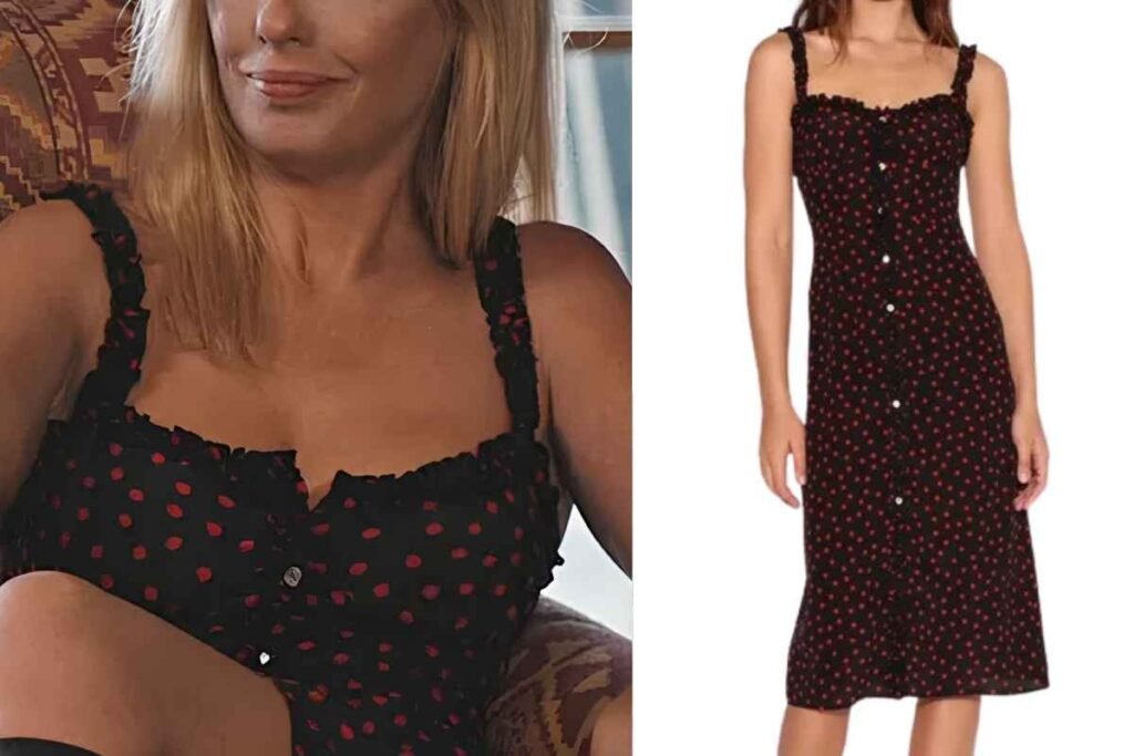 Beth Dutton Black And Red Dot Dress