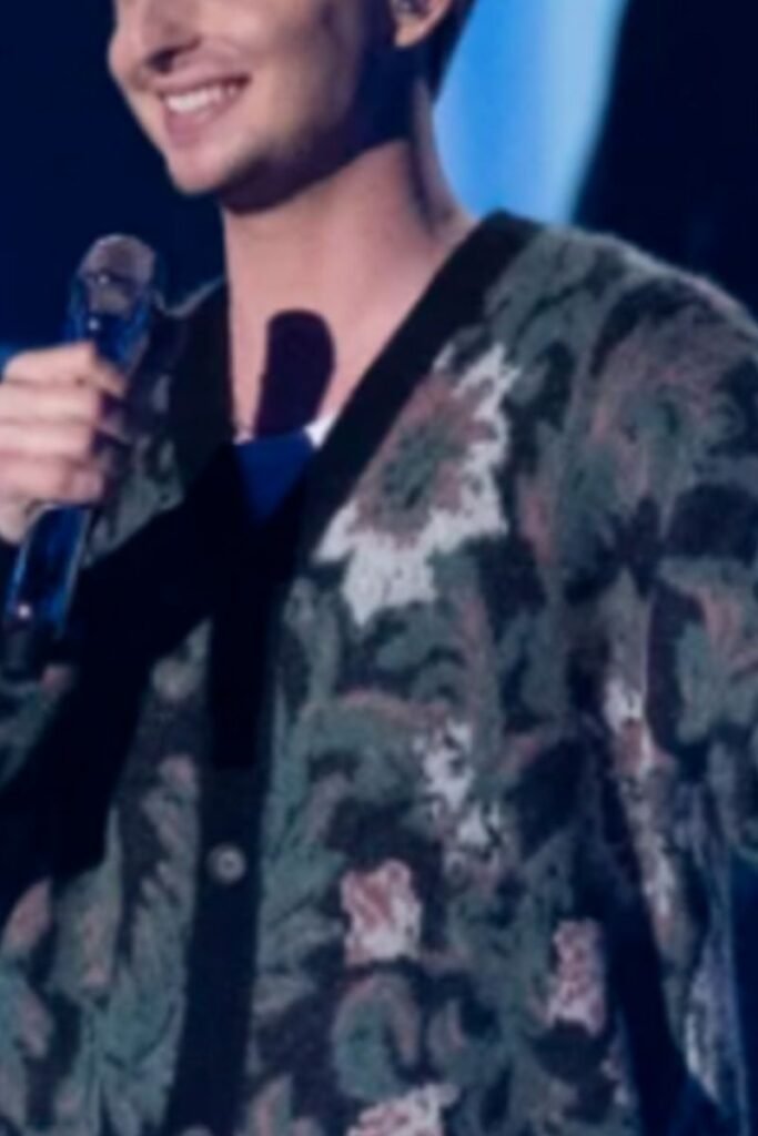 Braden Rumfelt Green Floral Cardigan
