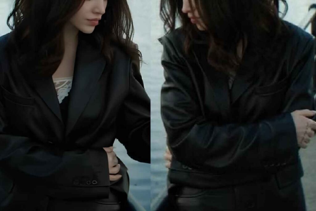 Ciara Wyse Black Leather Blazer