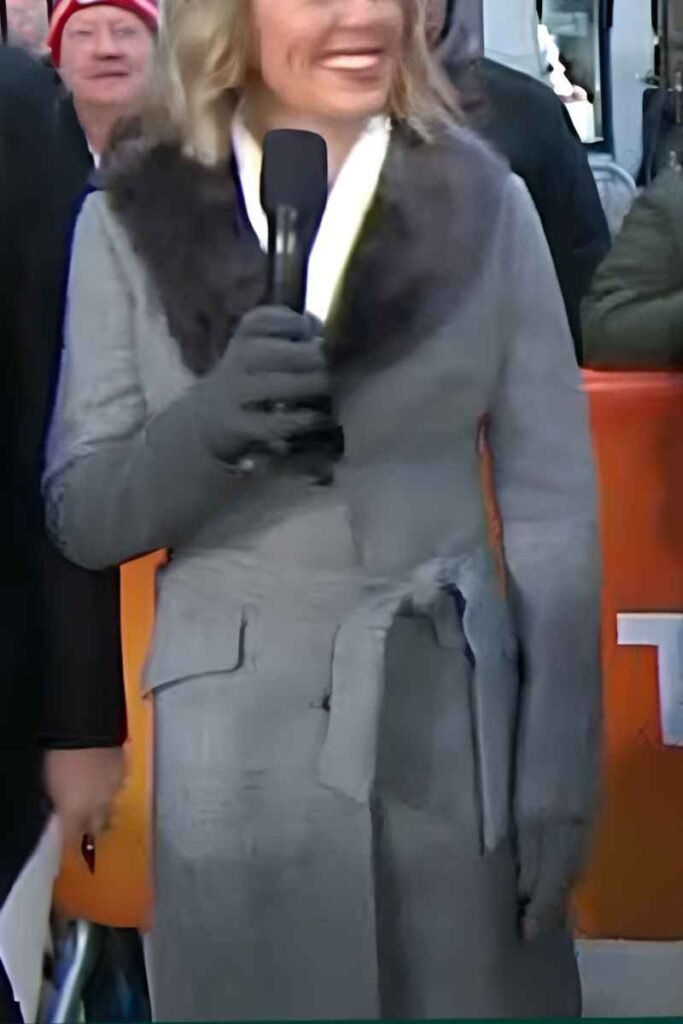 Dylan Dreyer Grey Ombre Coat