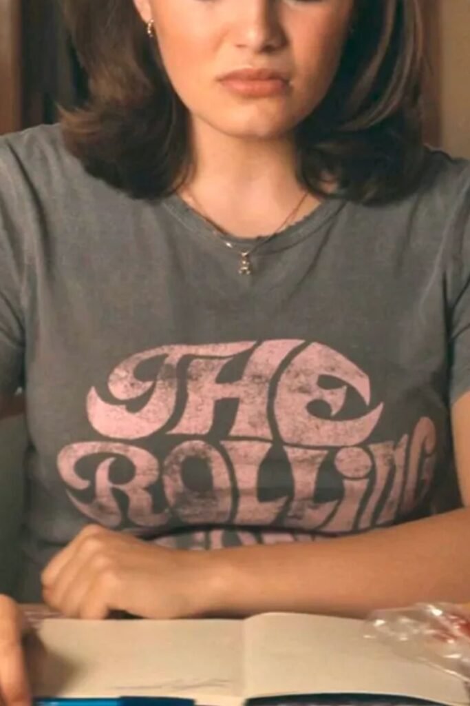 Ella Bright Rolling Stones Grey Graphic T-Shirt