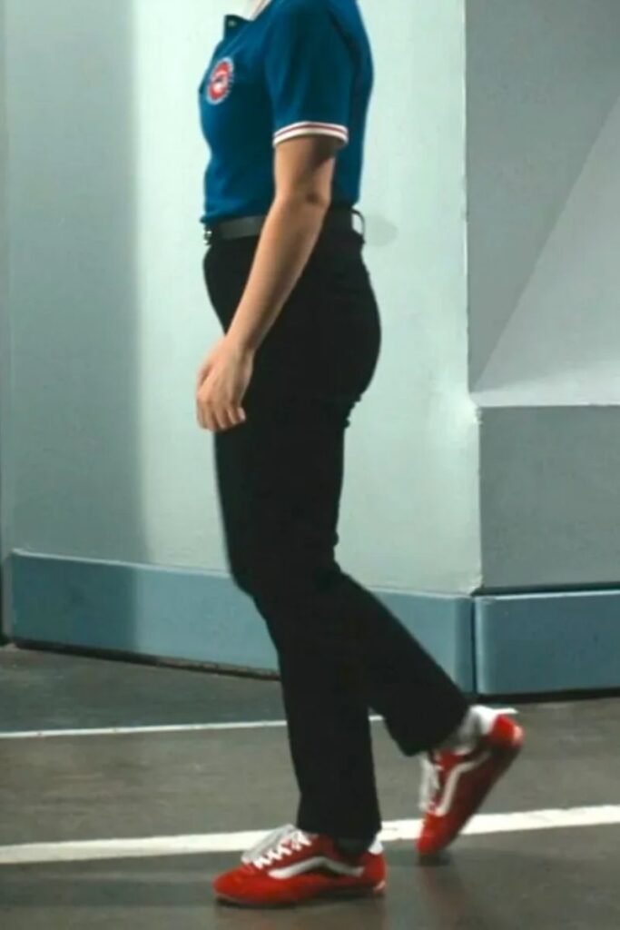 Ella Bright Vans Red Super Lowpro Sneakers