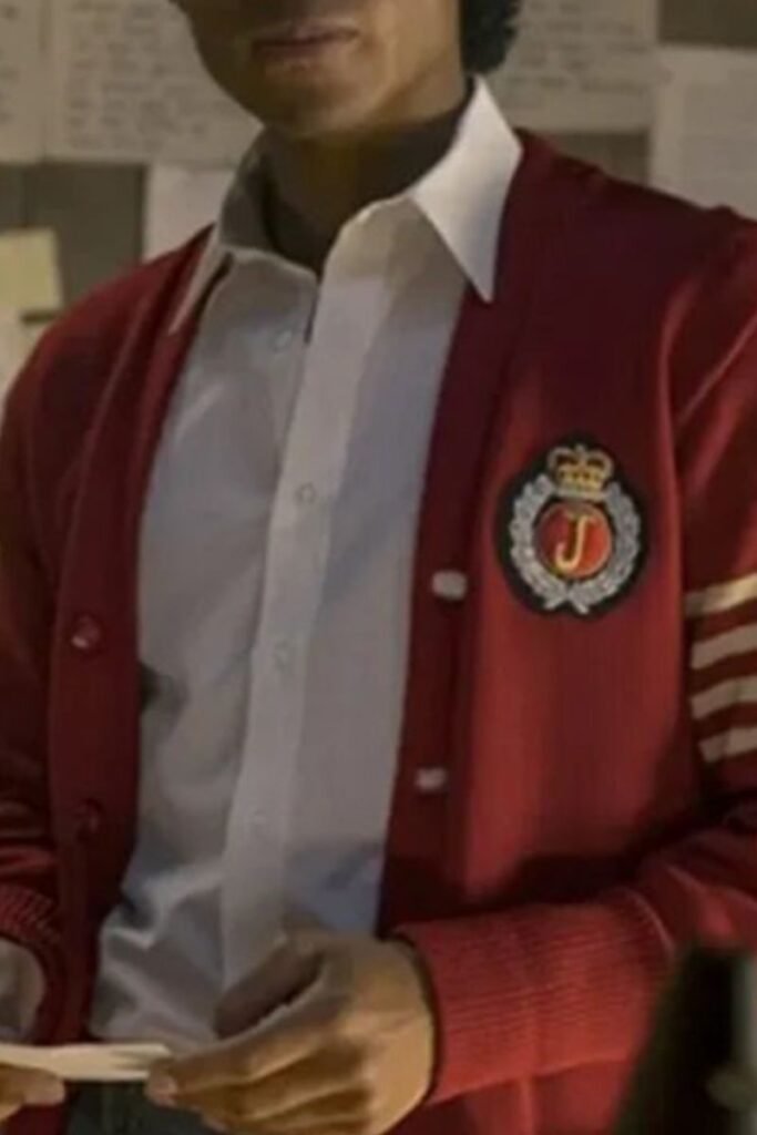 Jaafar Jackson Red Cardigan