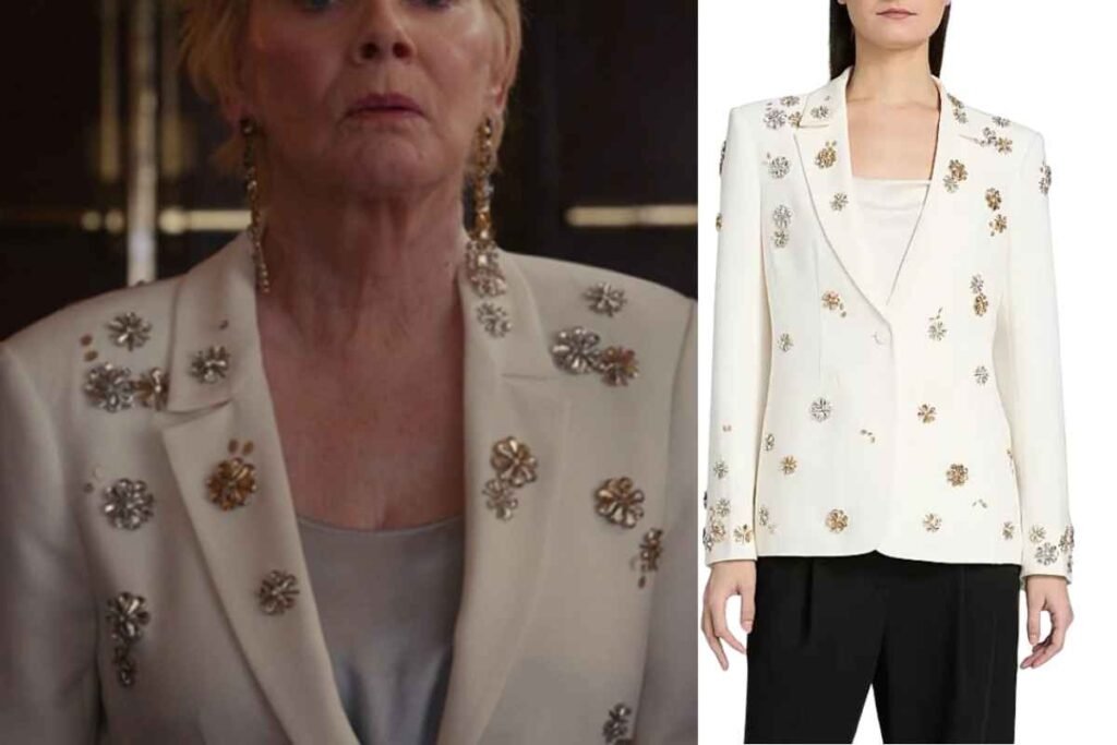 Jean Smart Flowers Embellished Blazer