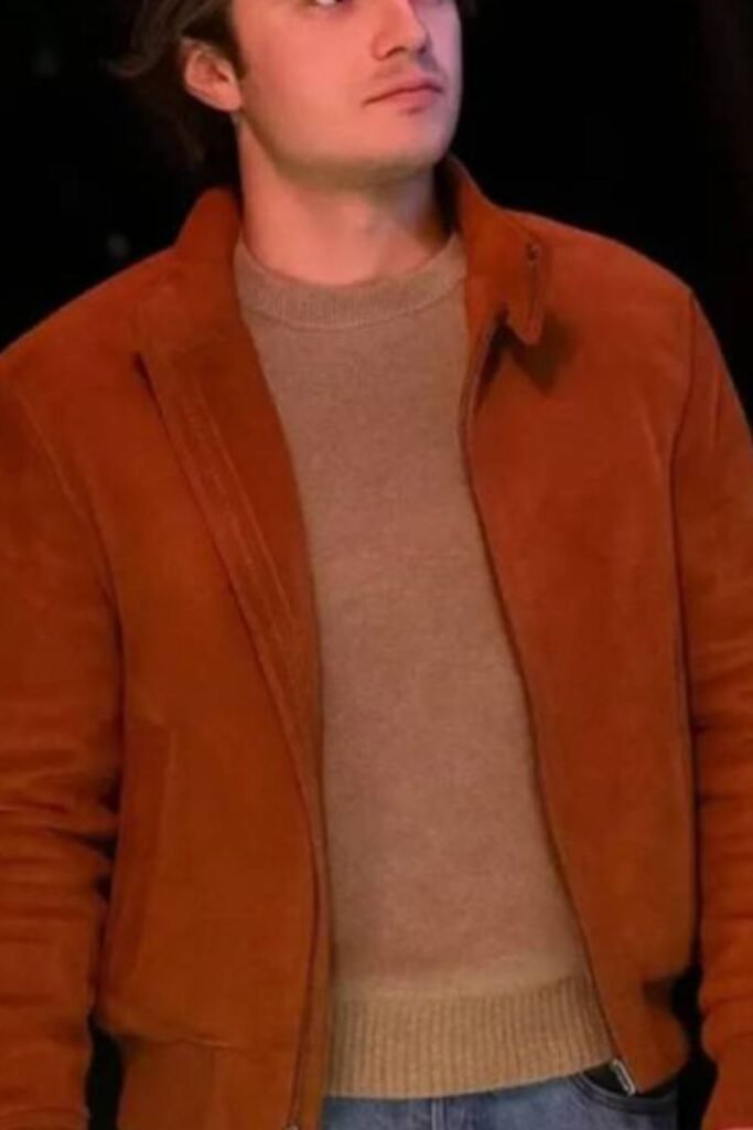 Joe Keery Brown Suede Jacket