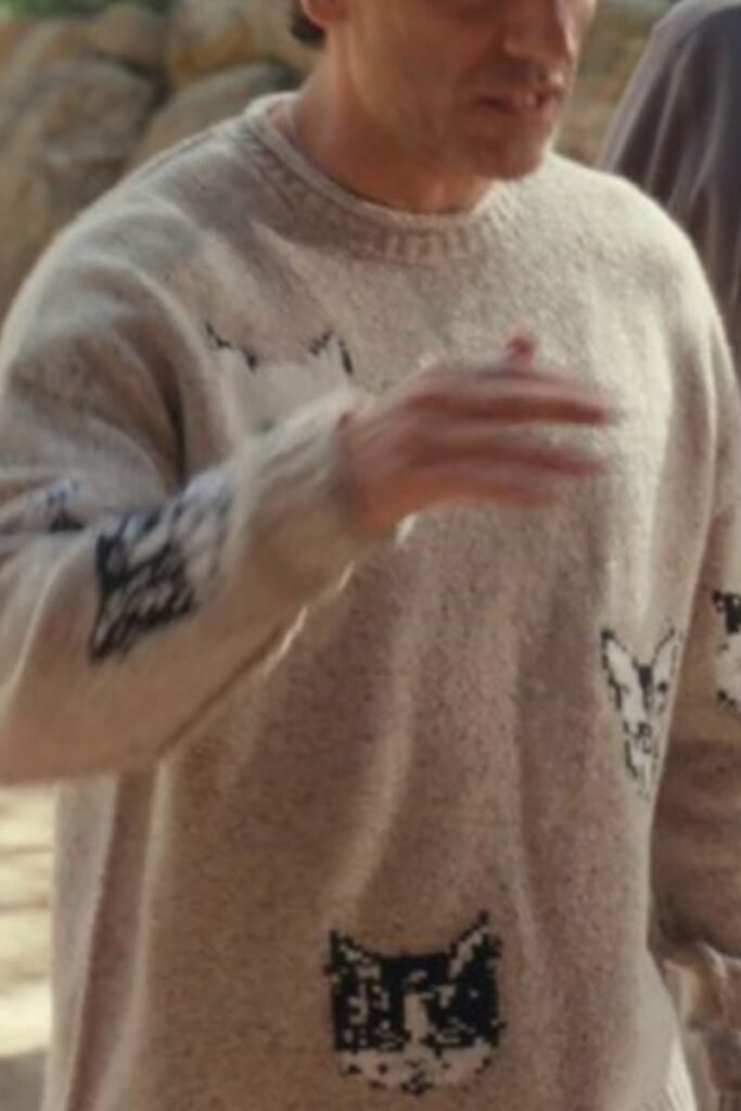 Josh Crane-Martin Cat Print Sweater