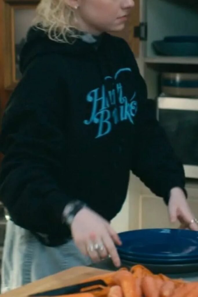 Julia Sarah Stone Carhartt Black Heart Breaking Graphic Hoodie