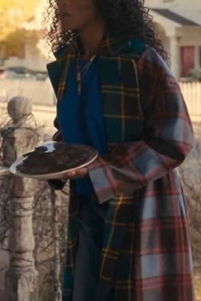 Keke Palmer Check Coat