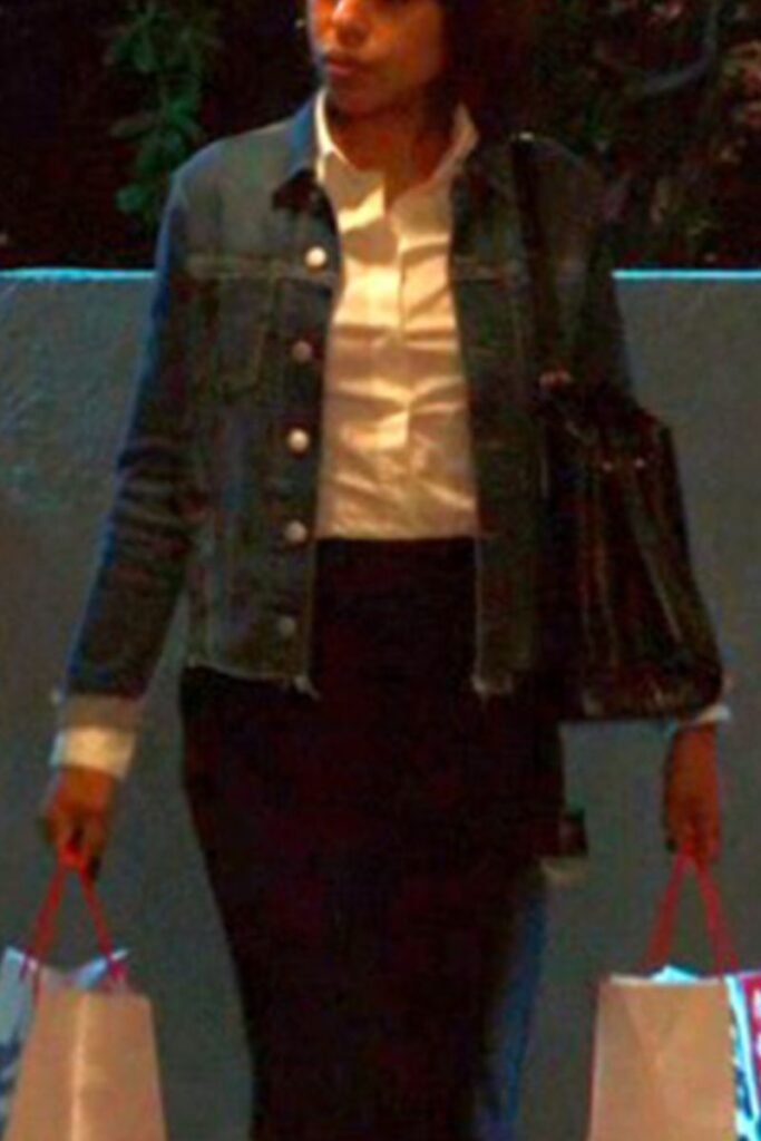 Kerry Washington Distressed Denim Jacket