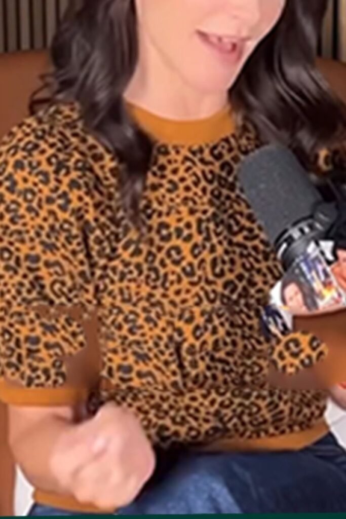 Kristin Davis Leopard Print Sweater