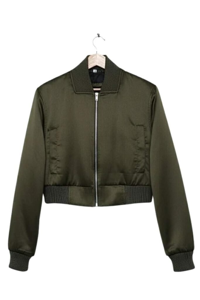 Marion Cotillard Olive Bomber Jacket