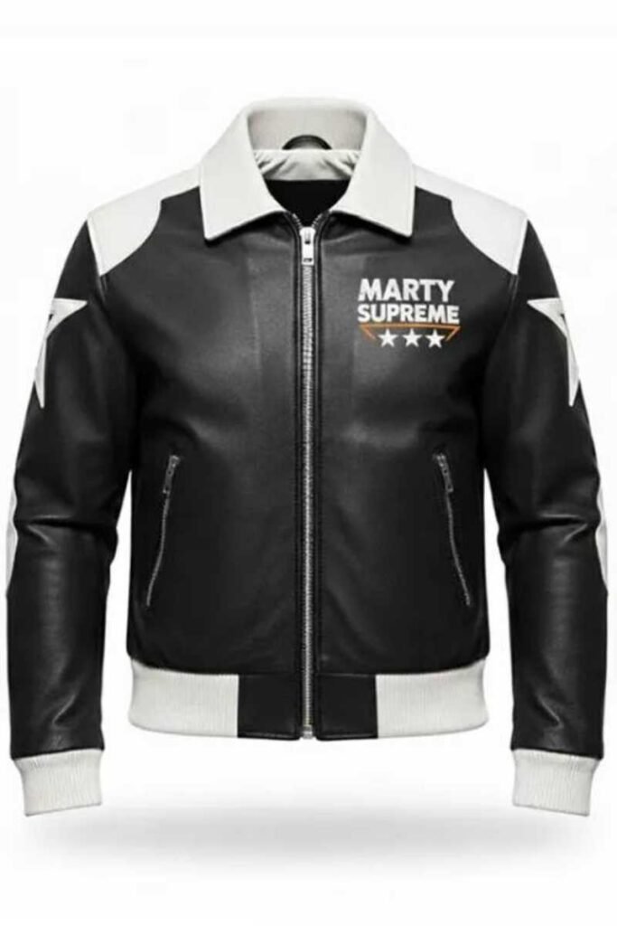 Marty Supreme Black Bomber Jacket