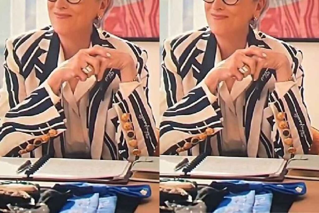 Meryl Streep Striped Blazer