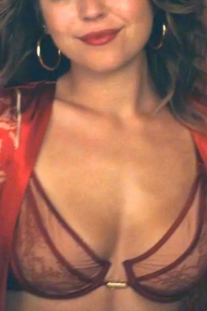 Mika Abdalla Kiki de Montparnasse Burgundy Sheer Lace Demi Bra