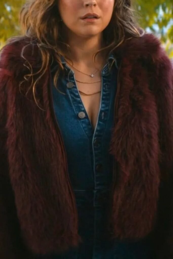 Mika Abdalla Reclaimed Vintage Plum Faux Fur Boxy Jacket