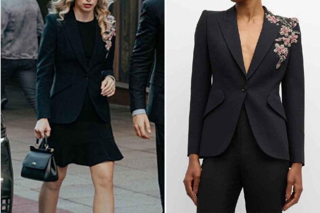 Paige McIntosh Floral Embroidery Blazer