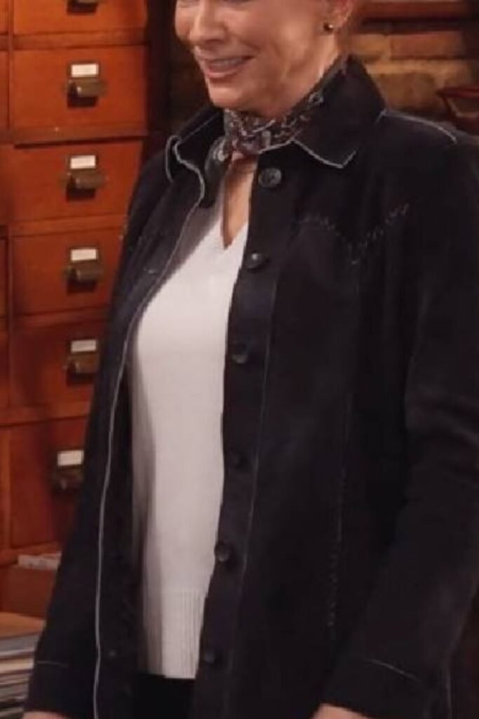Reba McEntire Black Suede Jacket