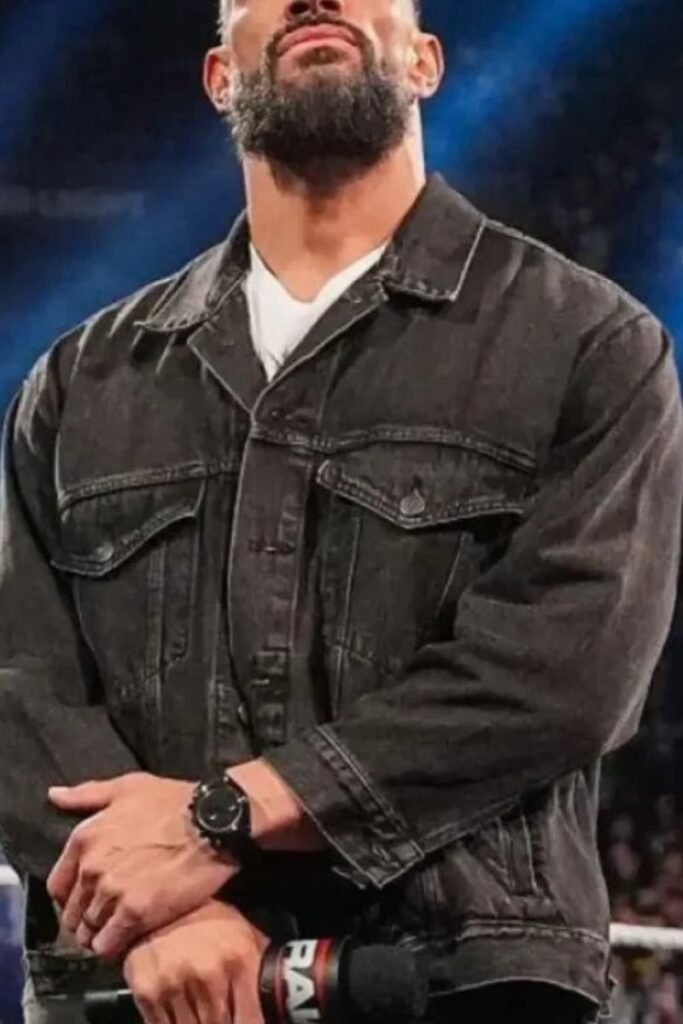 Roman Reigns washed Denim Jacket