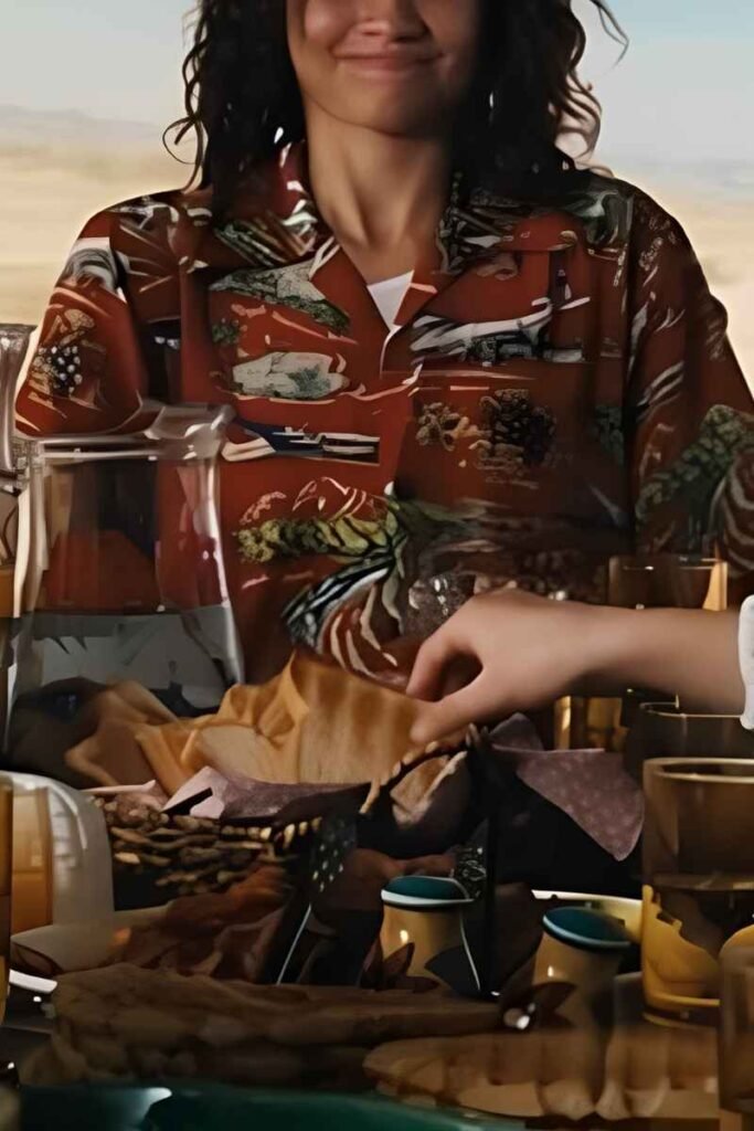 Rue Red Hawaiian Print Shirt