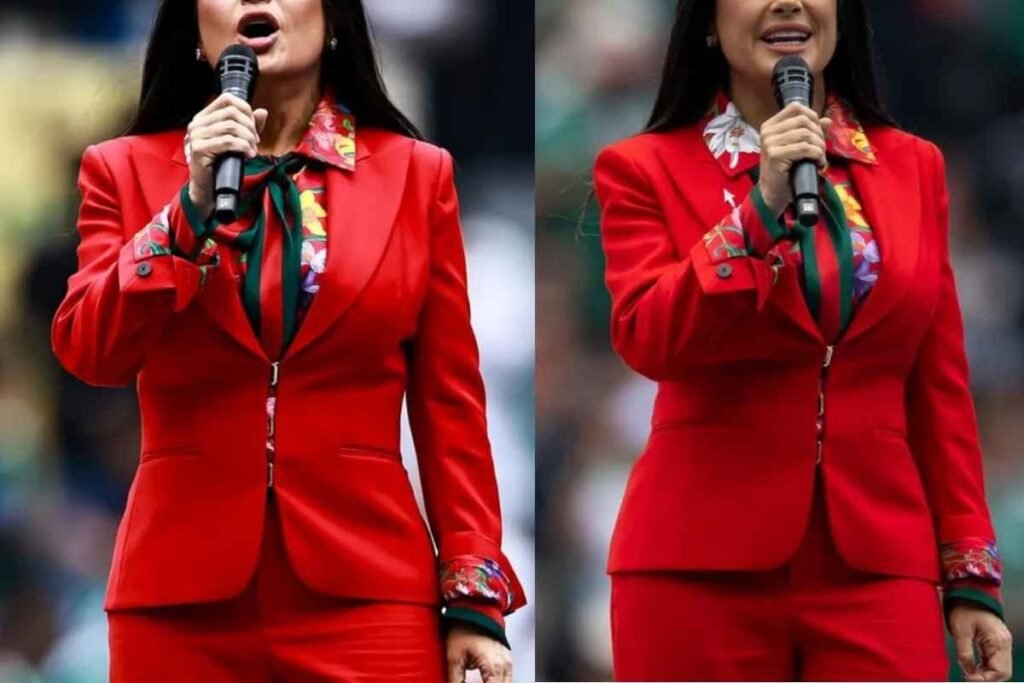 Salma Hayek Red Blazer