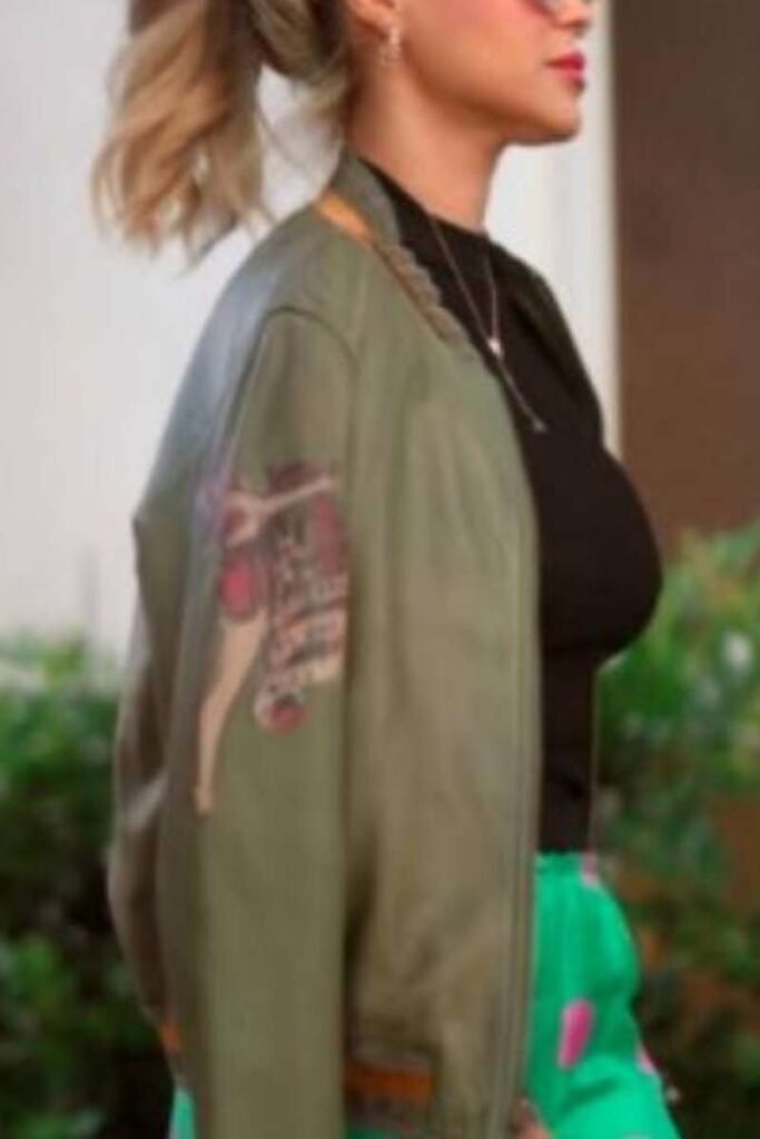 Sky Asakari Green Bomber Jacket