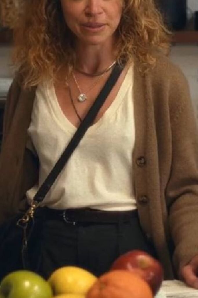 Tatiana Maslany Brown Cardigan