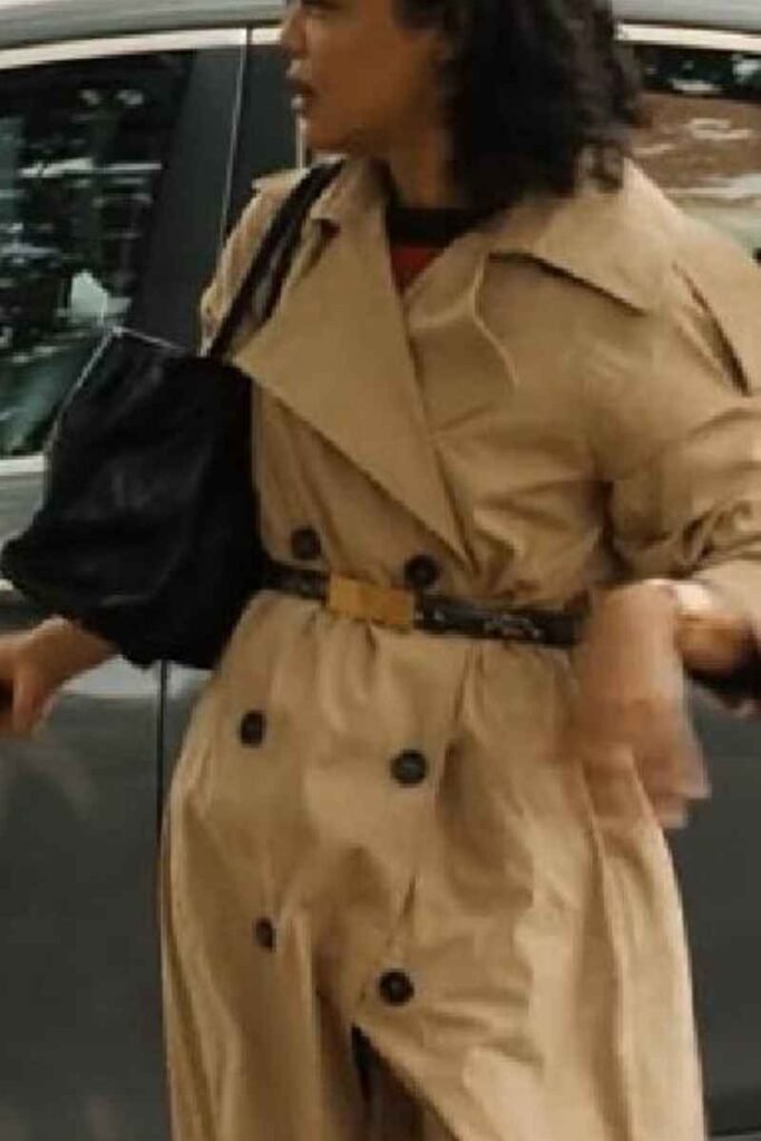 Tessa Thompson Beige Coat