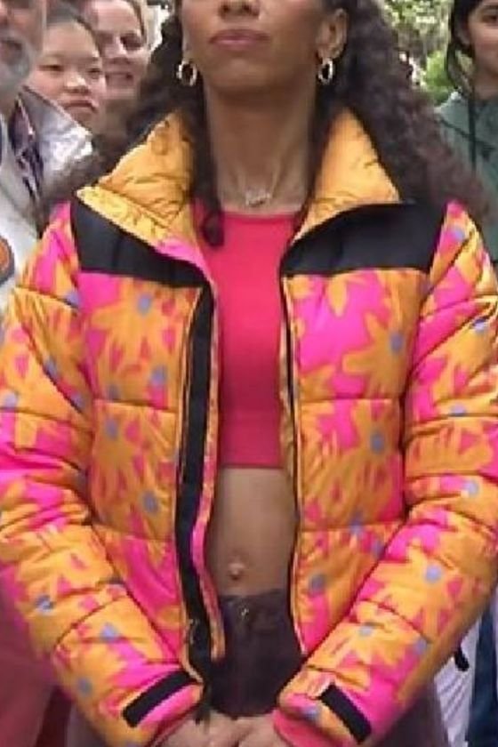 The Today Show Christiani Pitts Flower Puffer Jacket