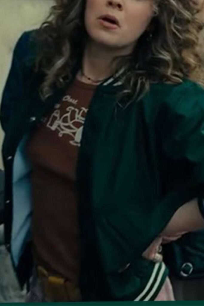 Twila Hasbeck Green Varsity Jacket
