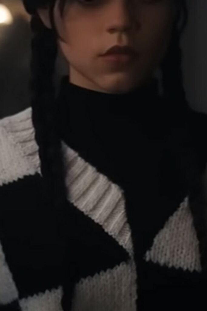 Wednesday Addams Knitted Vest