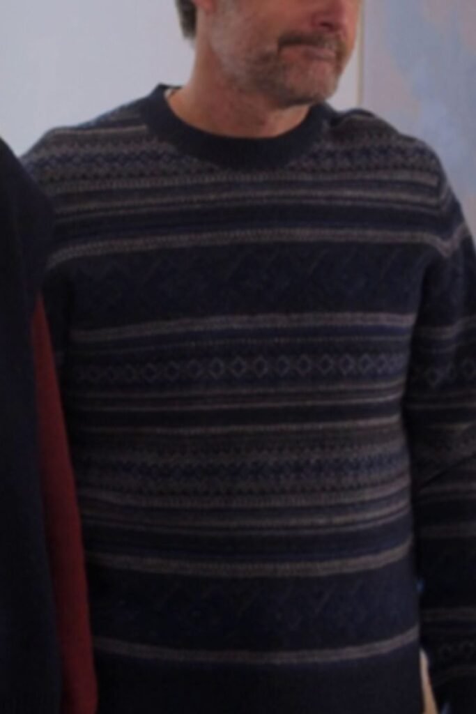 Will Forte Fair Isle Crewneck Sweater